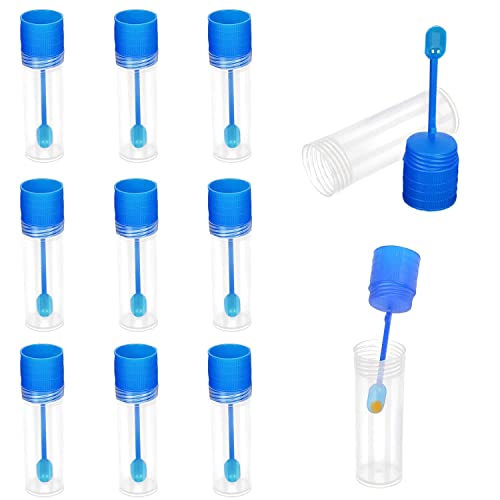 Provetta in Plastica con Cucchiaio,10 Provette per...