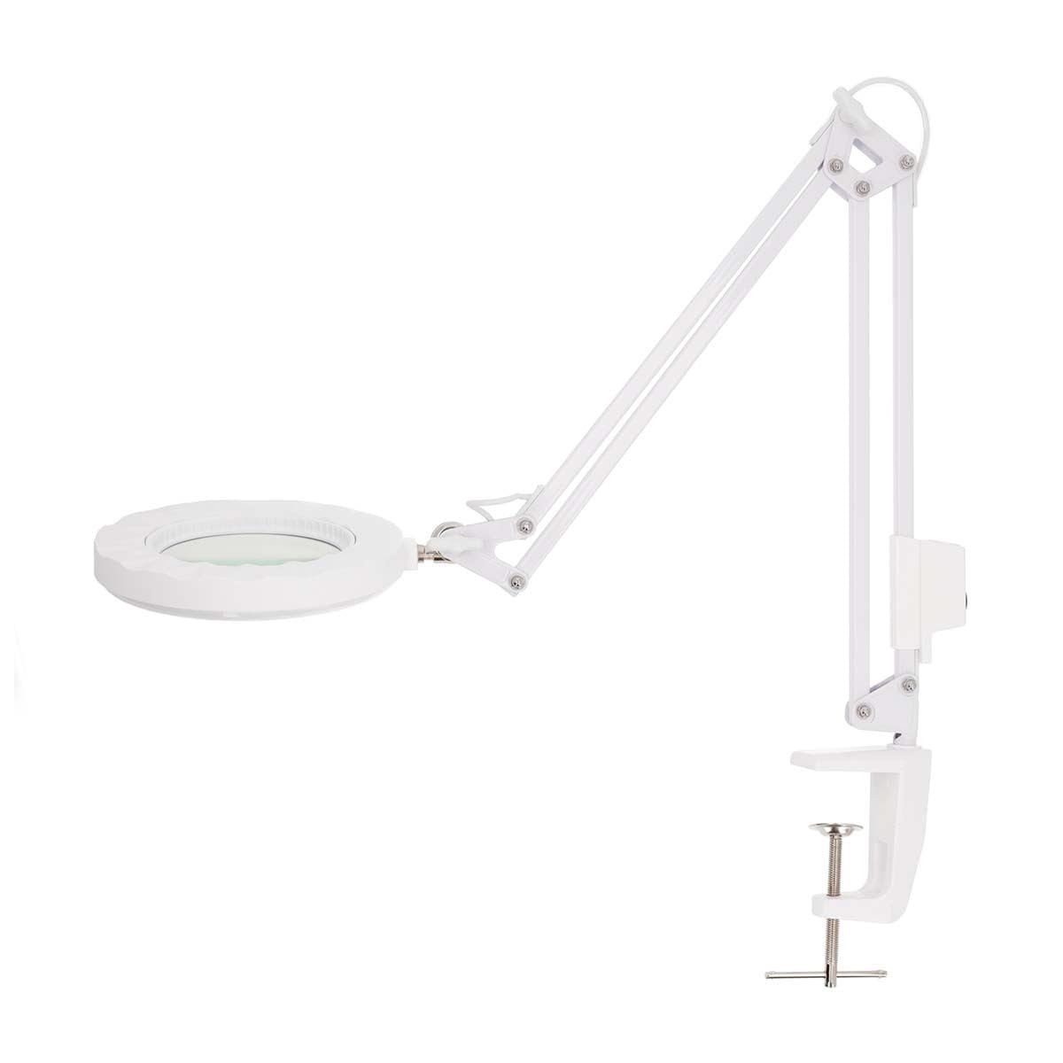 Lampe loupe - Épaisseur de la lentille : 3 dioptries - 6500 K - 6 W - 700 LM - Blanc
