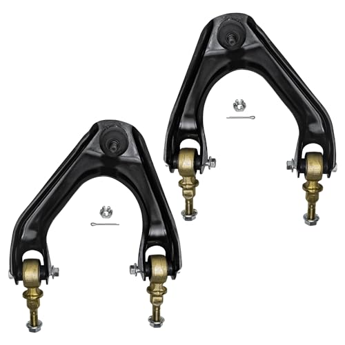 Image of Detroit Axle - 10pc Front End Suspension Kit for 1990-1993 Honda Accord 2 Upper Control Arms w /Ball Joints Assembly 2 Lower Ball Joints 2 Sway Bars 4 Inner Outer Tie Rods 1991 1992 Replacement