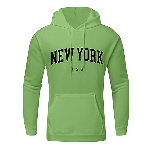 Men's Oversized Pullover Letter Print Graphic Hoodies Long Sleeve Casual New York Sweatshirt with Pocket2