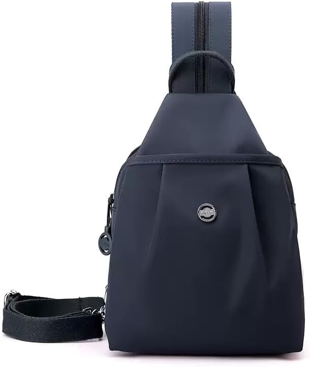 2 in 1 Backpack Unisex Small - Handbag & Crossbody Bag in One, Lightweight Waterproof Oxford Fabric Shoulder Backpack, Convertible Chest Bag for Men & Women, Work, Travel & Everyday Use