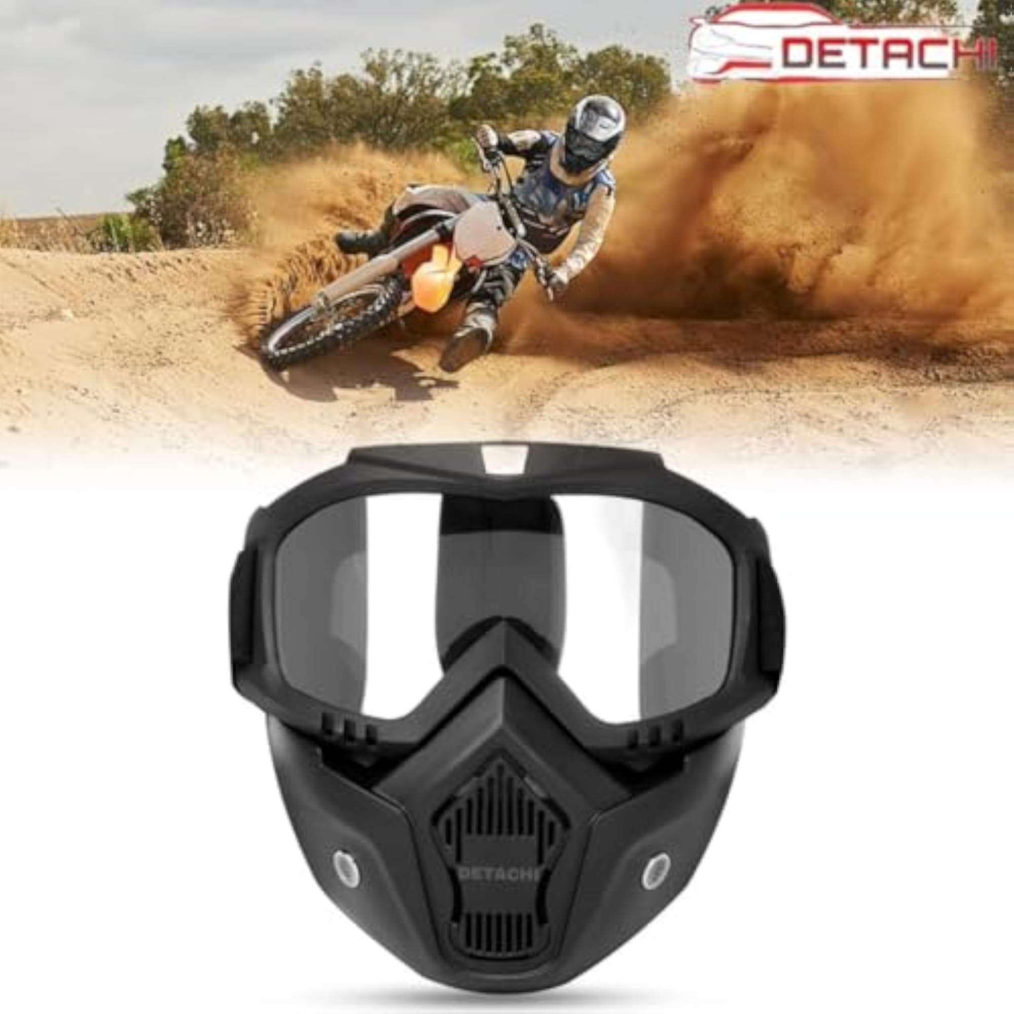 Motorcycle Goggle Mask with UV Protection