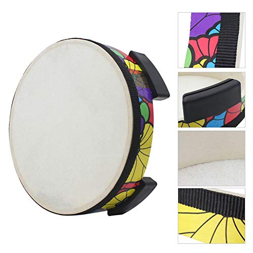 Kleine Handtrommel, Schaffellimitat Traditionelle Handtrommeln Leichte Percussion-Musikinstrumente mit hellem, kraftvollem Klang für Familienunterhaltung, Treffen mit Freunden, für Kinder, Anfänger - Image 5