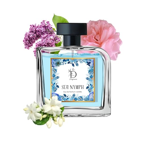 Image of Dionii SEA NYMPH Womens Eau De Parfum Perfume | Long Lasting Aquatic Fragrance With Lilac & Damask Rose, 100 ML