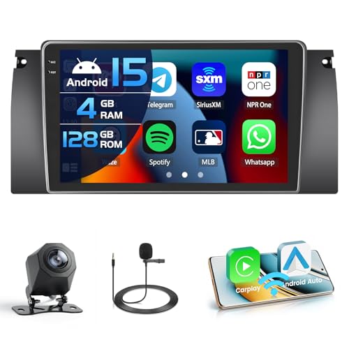 Autoradio Android pour BMW E39 E53 Inefala Écran 9'' Carplay sans Fil