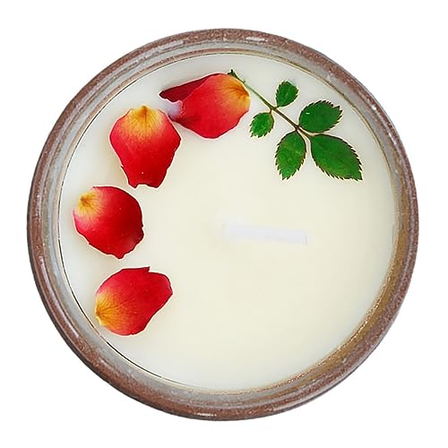 DEARMAMY 1pezzi Candela Soia Elegante Confezione Per Matrimoni Anniversari e Brucia Uniformemente Fragranza Avvolgente