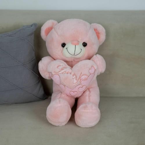 Image of Storescent 4.5ft Teddy Bear Soft Toy | Premium Imported Fabric with Embroidery | Stuffed Plush Toy for Boys & Girls for Kids & Loved Ones - Pink
