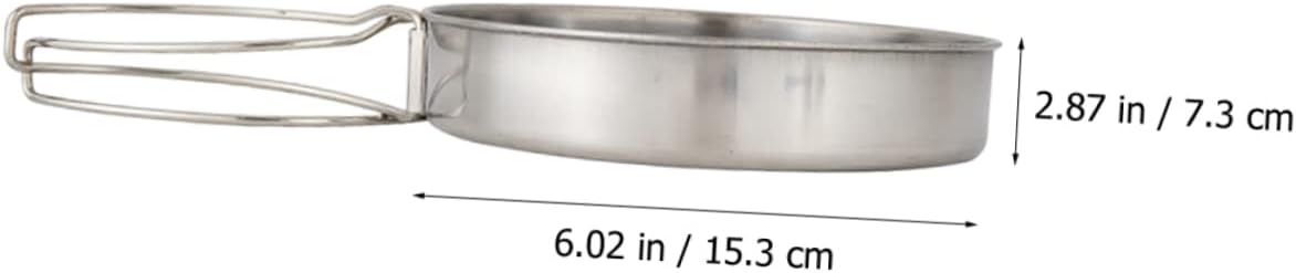 Stainless Steel Pot Set Camping Cooking Pan Set Person Outdoor Cooking Gear Picnic Cookware Kit