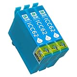 IC4CL62 エプソン用 シアン 計3本 IC62 �