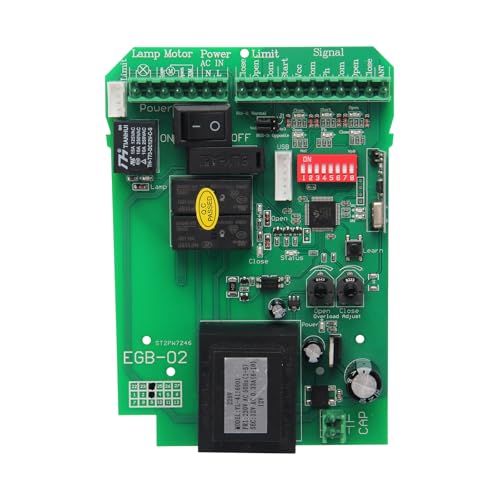 Placa de control de circuito PCB de repuesto para abridor de puerta corredera, placa de control electrónica principal de CA 110 V para controlador automático de motor de puerta corredera