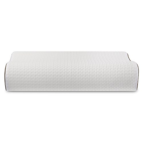 WeNerya Memory Foam Pillow for Neck Support, Bed Pillow with Washable Pillow Cover, Orthopedic Design for Back & Side Sleepers, Standard