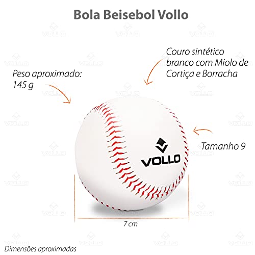 Bola Beisebol com Miolo de Cortiça e Borracha Tamanho 9