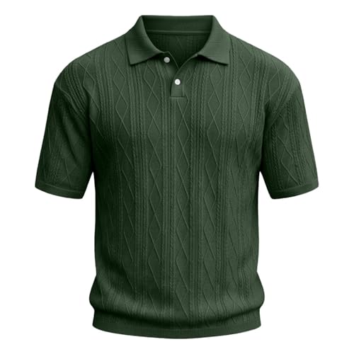 Polo à manches courtes pour homme ajusté à rayures verticales