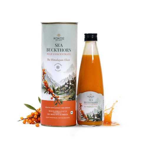 Image of Kokos Natural Sea Buckthorn Pulp Concentrate | Himalayan Cold Press | 300ml