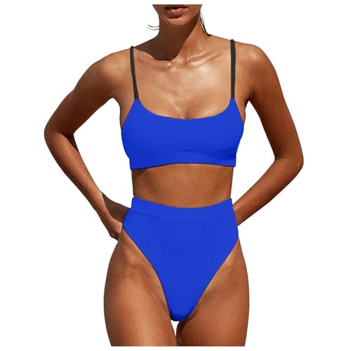 Ensemble bikini deux pièces rouge au design dos nu épuré et finitions premium