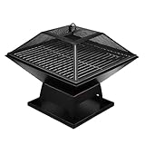 Parrillas de carbón de 18 pulgadas, parrilla portátil con tapa, parrilla de mesa de cocina al aire libre, parrilla de barbacoa para adultos, parrilla de carbón pequeña para patio trasero al aire