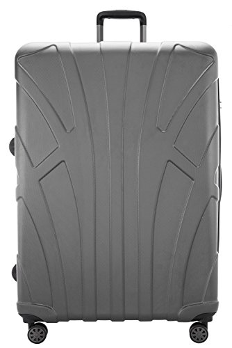SUITLINE extra grote reiskoffer harde schaal koffer XL trolley rolkoffer met uitbreiding, zilver (zilver) - 88011063 - Image 3