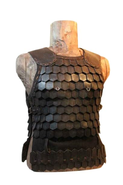 Premium Dark Leather Scale Cuirass