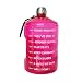BuildLife 1 Gallon Water Bottle Motivational Fitness Workout with Time Marker |Drink More Water Daily | Clear BPA-Free | Large 128 Ounce/43OZ of Water Throughout The Day (1 Gallon-Pink, 1 Gallon)