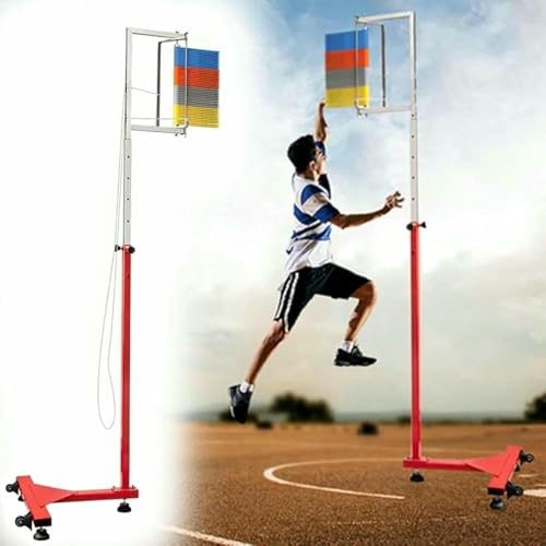 APKLJIUY Height Jumping Equipment, Training Aid, for Basketball,Vertical Jumping Tester in Adjustable Metal