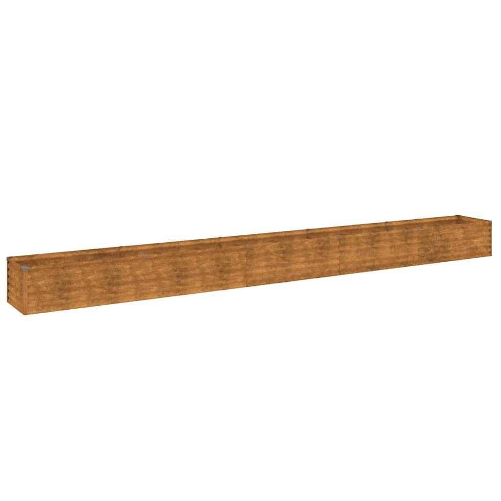 vidaXL Jardinera elevada 482x50x36 cm Acero corten