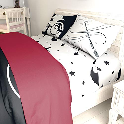 Image of Jay Franco Harry Potter Always 5 Piece Full Bed Set - Includes Reversible Comforter & Sheet Set - Bedding Features Harry Potter Glasses - Super Soft Polyester (Official Harry Potter Product)