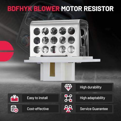 Image of BDFHYK 4864957 HVAC Blower Motor Resistor Compatible with Jeep 1997-2001 Cherokee，1997-2006 TJ，1997-2006 Wrangler Blower Control Module Replacement for RU353 RU1046 3A1101