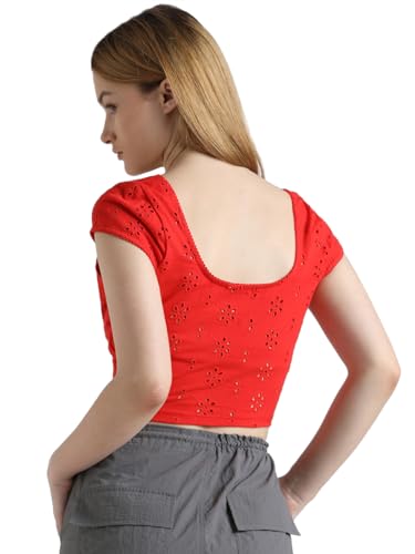 Image of ONLY Womens Cotton Slim T-Shirt