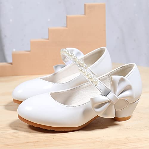 Girls Dress Mary Jane Flat Princess Wedding Party Peals Child Little/Big Kids School Low Heel Ballet Shoes2
