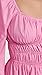 STAUD Womens Bow Dress, Xs, Pink