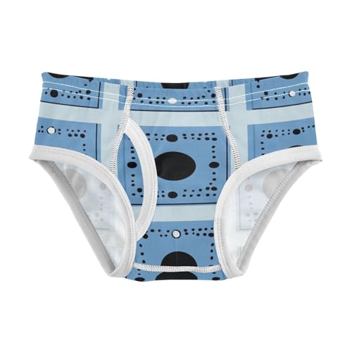 GuoChe Boys Briefs Pure Cotton Square Pattern in Sizes 2T,3T, 4T, 5T, 6Y and 8Y