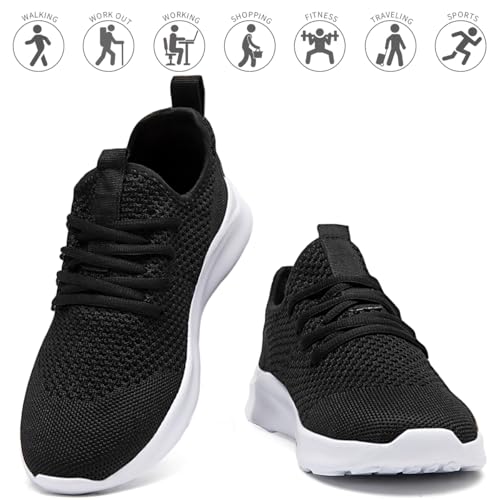 Image of Men's Running Walking Shoes Sneakers Tennis Fitness Athletic Shoes Non Slip On Sports Casual Workout Shoe Lightweight Comfortable Gym Fashion Breathable Mesh Trainer