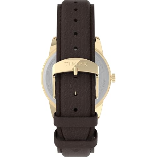Timex Easy Reader Date Full-Size Leather Strap Watch