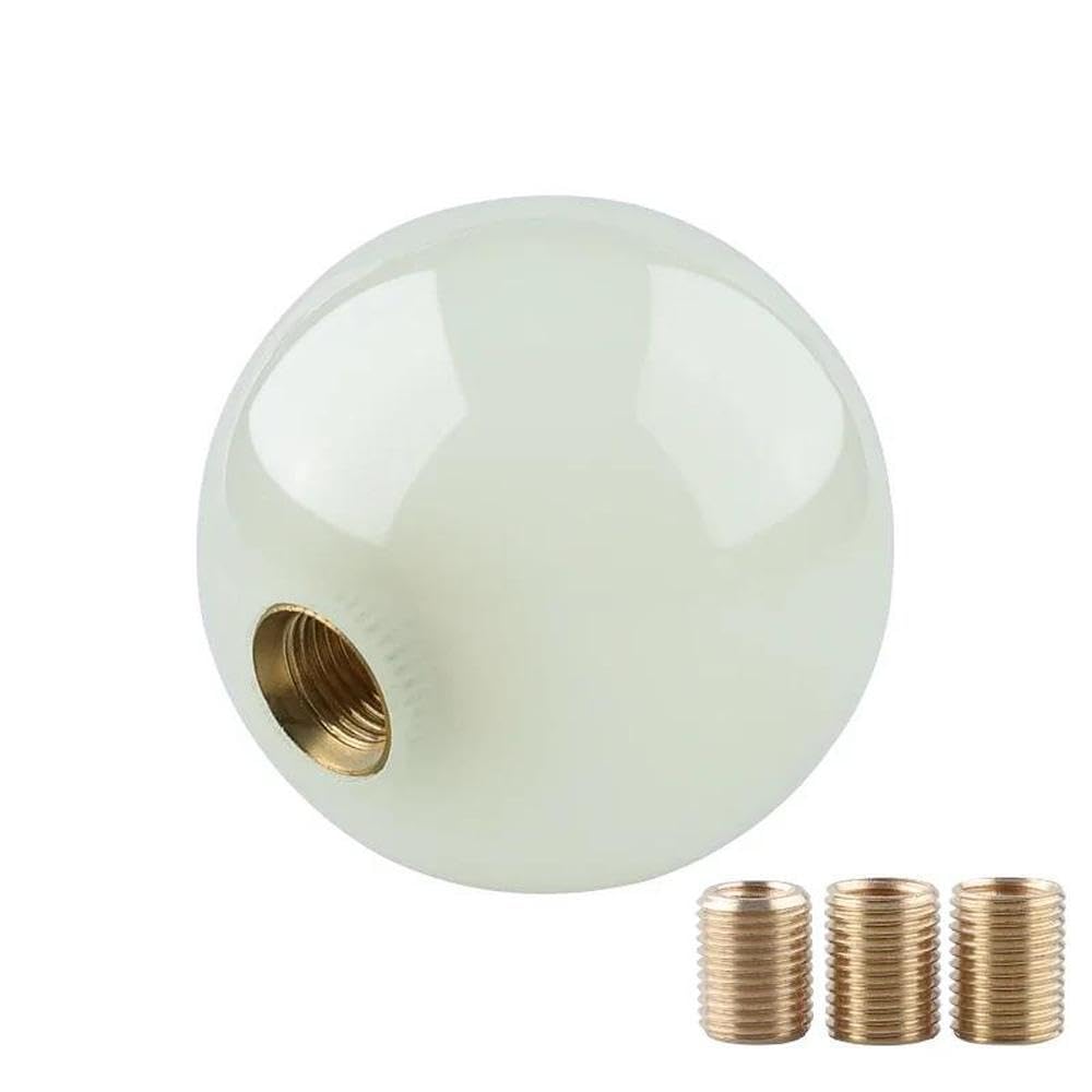HYASDBWE Universal Acrylic Car Gear Knob Luminous Car Gear Shift Knob Stick Manual Transmission Shifter Car Styling Gear Shifter Parts(Clear)