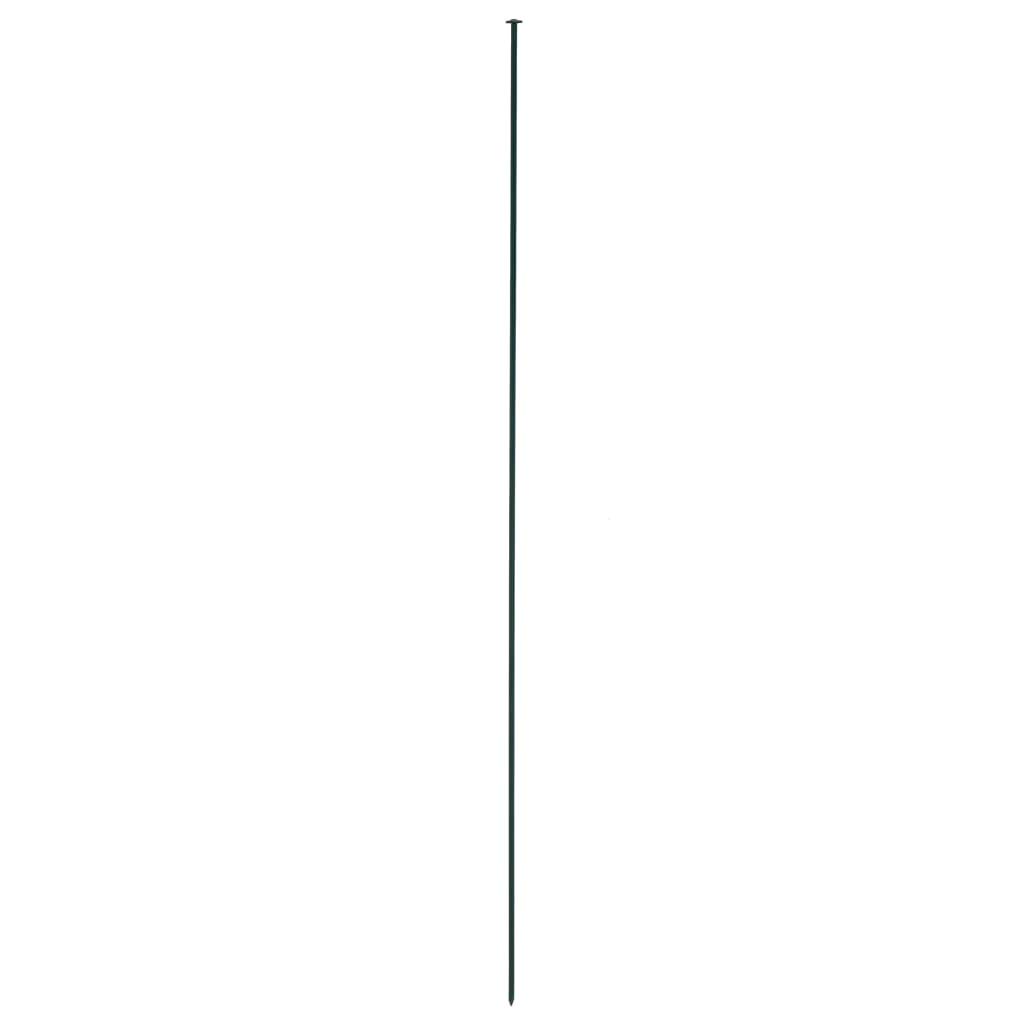 Recinzione Giardino ad Arco 5 Pannelli Acciaio 77,5x64 cm Verde