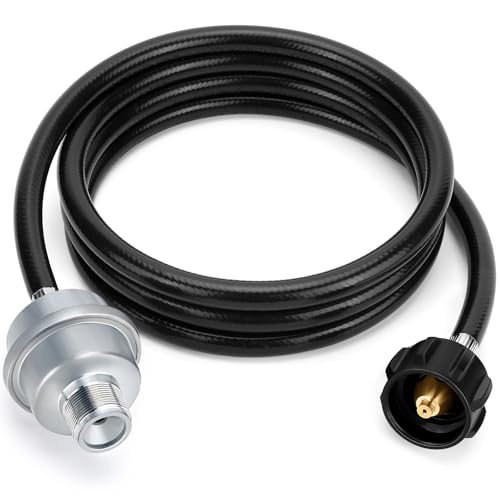 WADEO Propane Fuel Filter F273699 with 7FT Propane Adapter Hose Compatiable with Propane Heater Buddy Propane Fuel Filter with Hose Connect 20-40 lb Propane Tanks CSA Certified