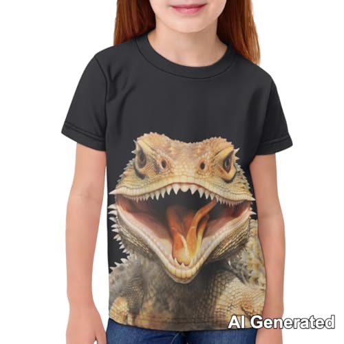 Image of Xhuibop Kids T Shirts for Boys Size 3-16 Girls Short Sleeve Sportswear Active Tops