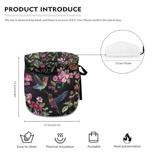 Image of Hummingbird Teapot Cosy, Easy to Clean Breakfast Warmer Tea Pot Protective Dust Cover Insulation and Keep Warm, Home Kitchen Thanksgiving Decor