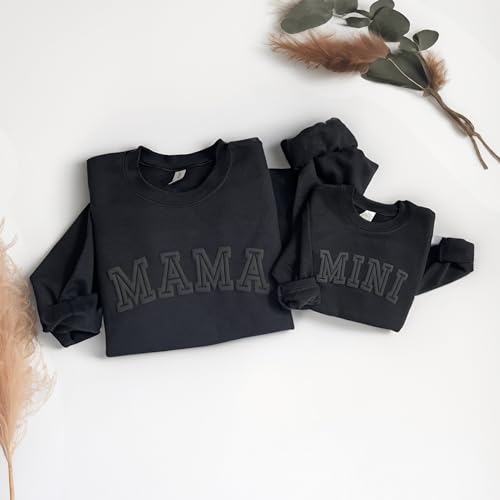 WEAR PHYSIQUE Mama Mini Sweatshirt, Crewneck for New Mom, Baby, Dad, Papa, New Parents2