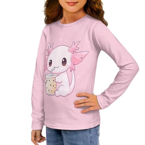 Girls Long Sleeve T-Shirt for Back to School Leisure Home Parks Outdoor Activities Soft Comfort Sun Protection2