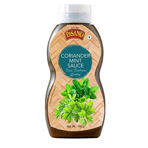 Pasand Coriander Mint Sauce 200gm, MultiLayer Bottle Healty
