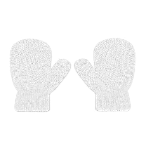 DOOVID Kids Knit Mittens Toddler Knit Gloves Winter Warm Knitted Magic Gloves Stretch Soft Mitten for Baby Boys Girls2