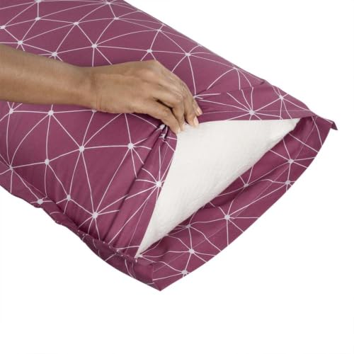 Image of Wakefit 100% Cotton Pillow Cover Set of 4 | 200 TC Soft & Breathable Pillow Cases | Standard Size 18 x 27 Inch | Skin Friendly, Durable & Gentle Machine Washable | Paula