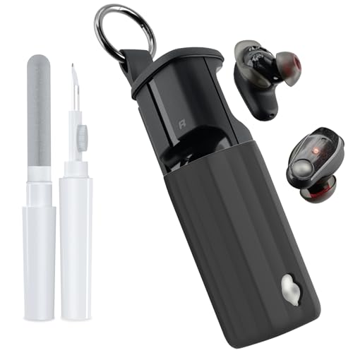 Image of for Skullcandy Method 360 ANC Case Cover, Soft Silicone Protective Earbuds Case, Only Compatible with Skullcandy Method 360 ANC with Cleaner Kit Accessories Set(Black)