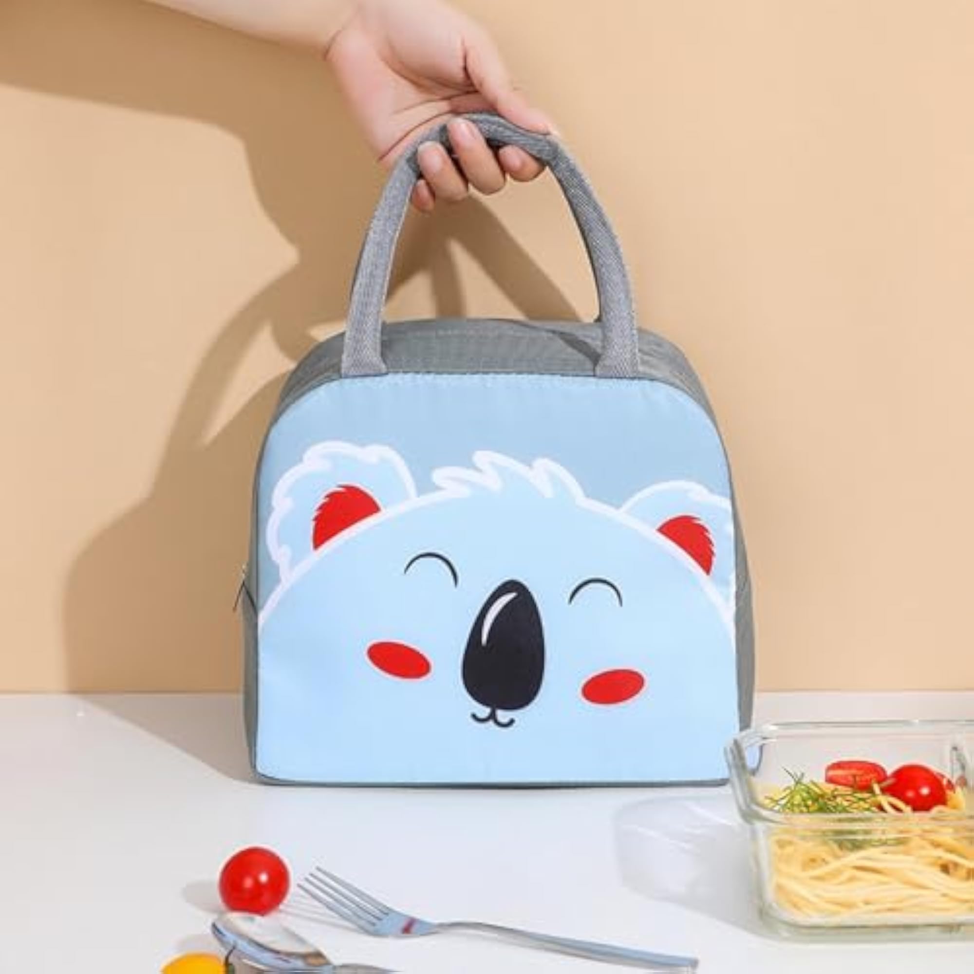 Portable Large Insulated Lunch Bag, Reusable