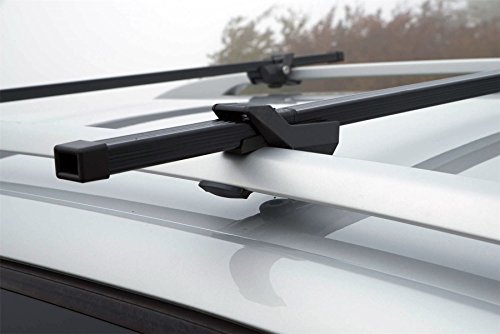 UKB4C Locking Car Roof Rack Cross Bars fits Cars with Raised Roof Rails - Image 4