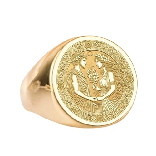Bague Perséphone et Hadès en argent 925 de haute joaillerie