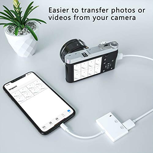 image for MASAYA Dual USB Camera Adapter,3 in 1 Dual USB Female OTG Adapter with