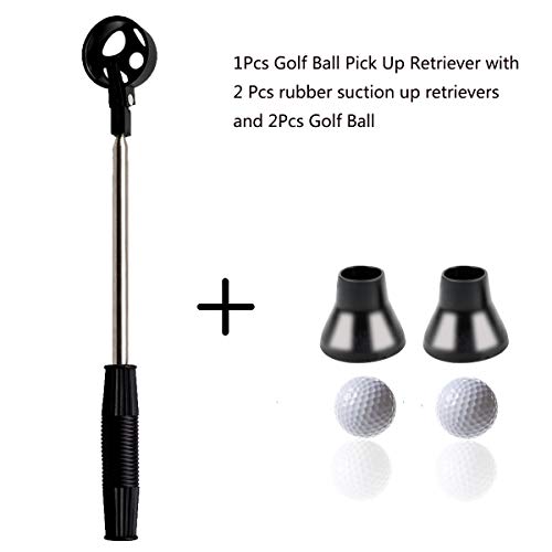 lootaan Telescopic Golf Ball Retriever Golf Ball Pickup Retriever Scoop Pick Up Golf