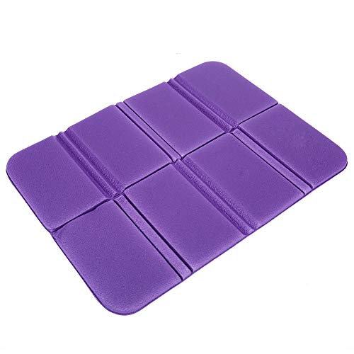 Foldable Folding Seat XPE Cushion Portable Waterproof Picnic Mat Pad Cushion for Outdoor,Camping Cushion Seat, Picnic, Backpacking, Mountaineering,Travel(Purple), Camping Cushion Seat, Foldable